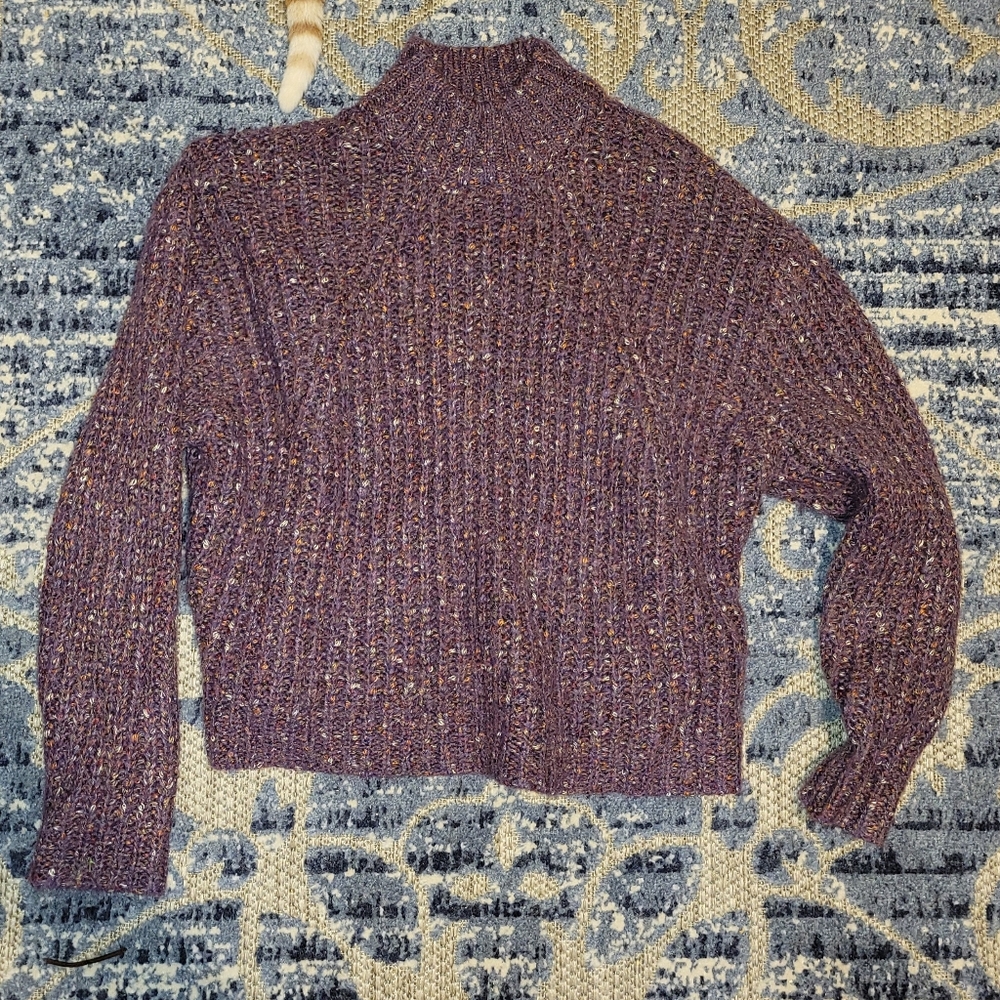 Purple knit sweater
